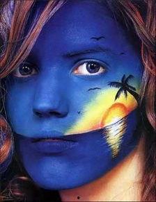 成人脸部彩绘视频大全,创意无限，风采独绝